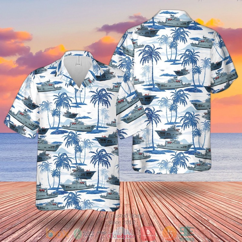 RN River-class Offshore Patrol Vessel Hawaiian Shirt