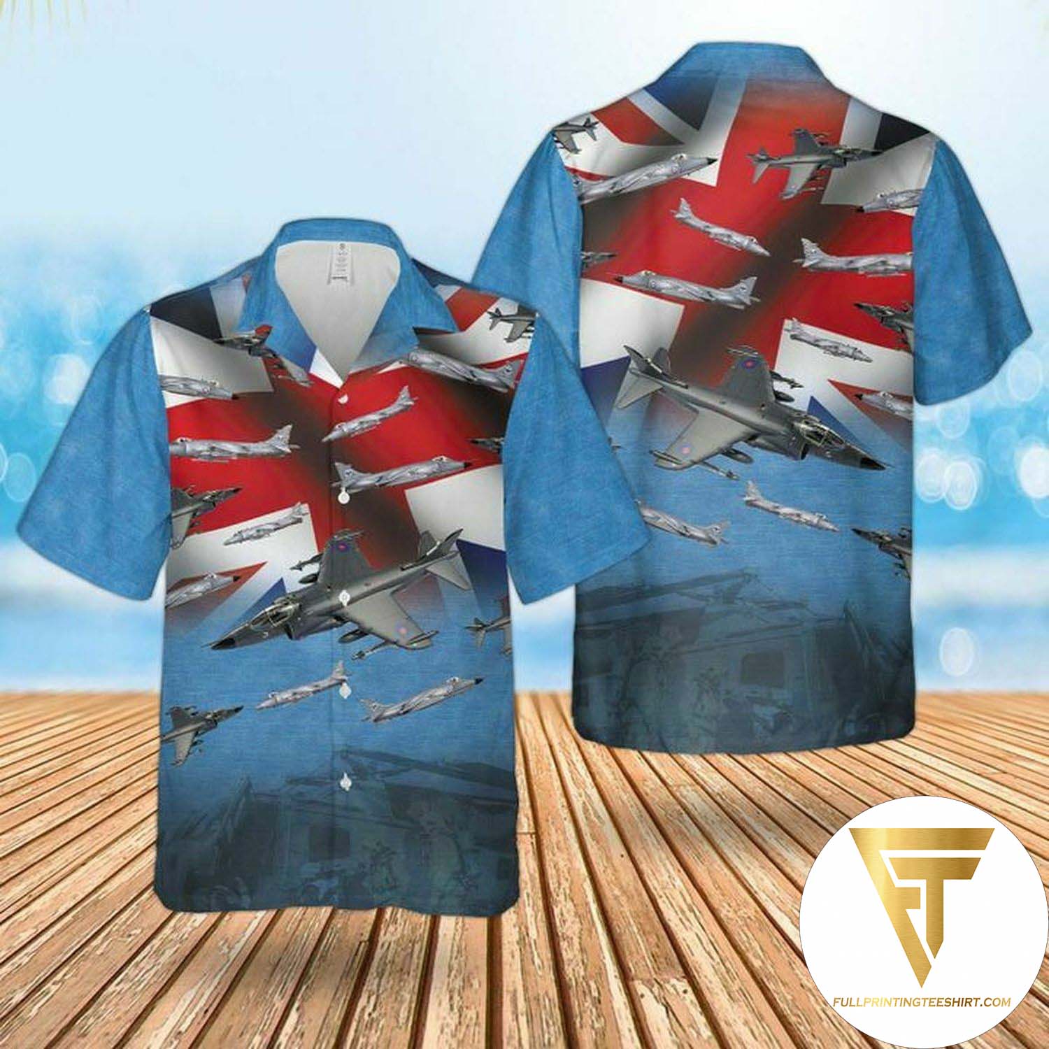 Rn Merlin Mk4 Hawaiian Shirt And Beach Shorts