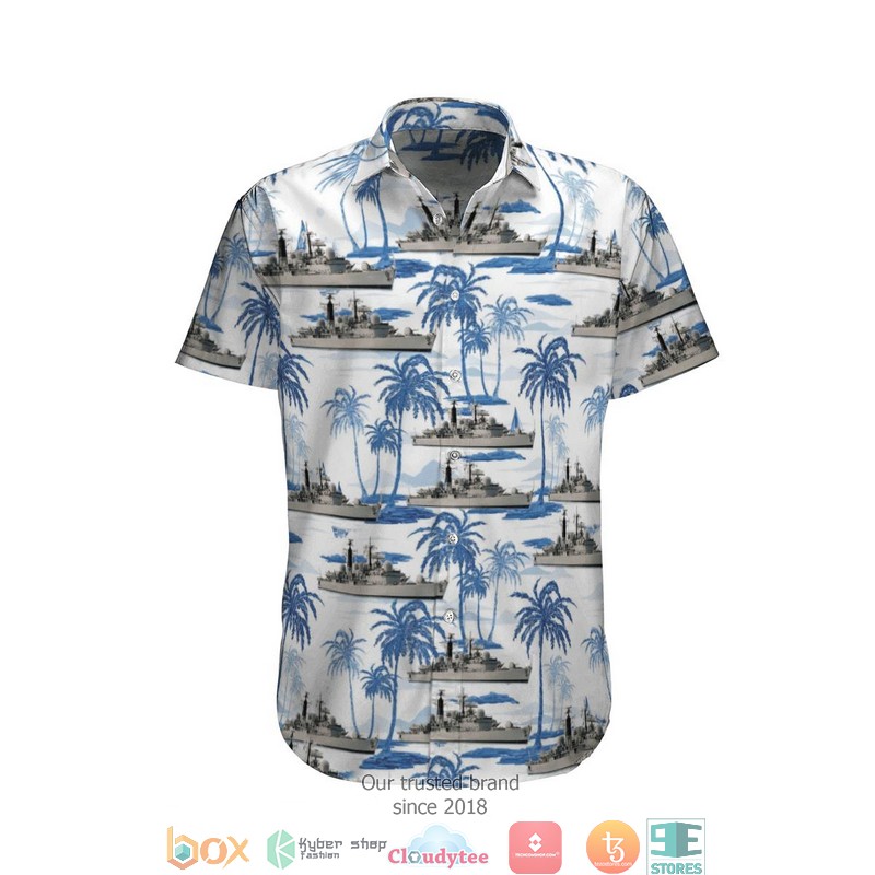 RN Sheffield Class Type 42 Destroyer Hawaiian Shirt