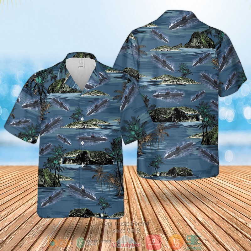 RN Sheffield Class Type 42 Destroyer Short Sleeve Hawaiian Shirt