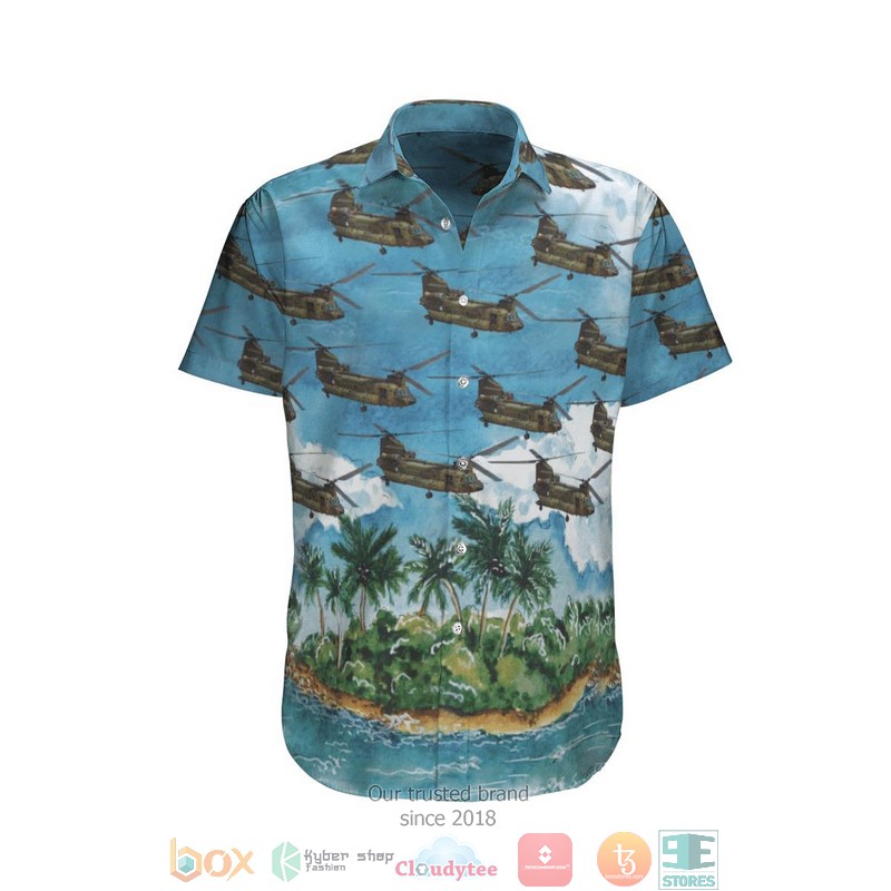 RNLAF Koninklijke Luchtmacht Boeing AH-64D Apache Longbow Hawaiian Shirt