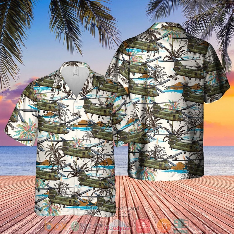 RNLAF Koninklijke Luchtmacht Boeing AH-64D Apache Longbow Hawaiian Shirt