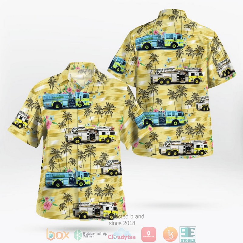 Roanoke County Fire & Rescue Department Roanoke Virginia Hawaiian Shirt