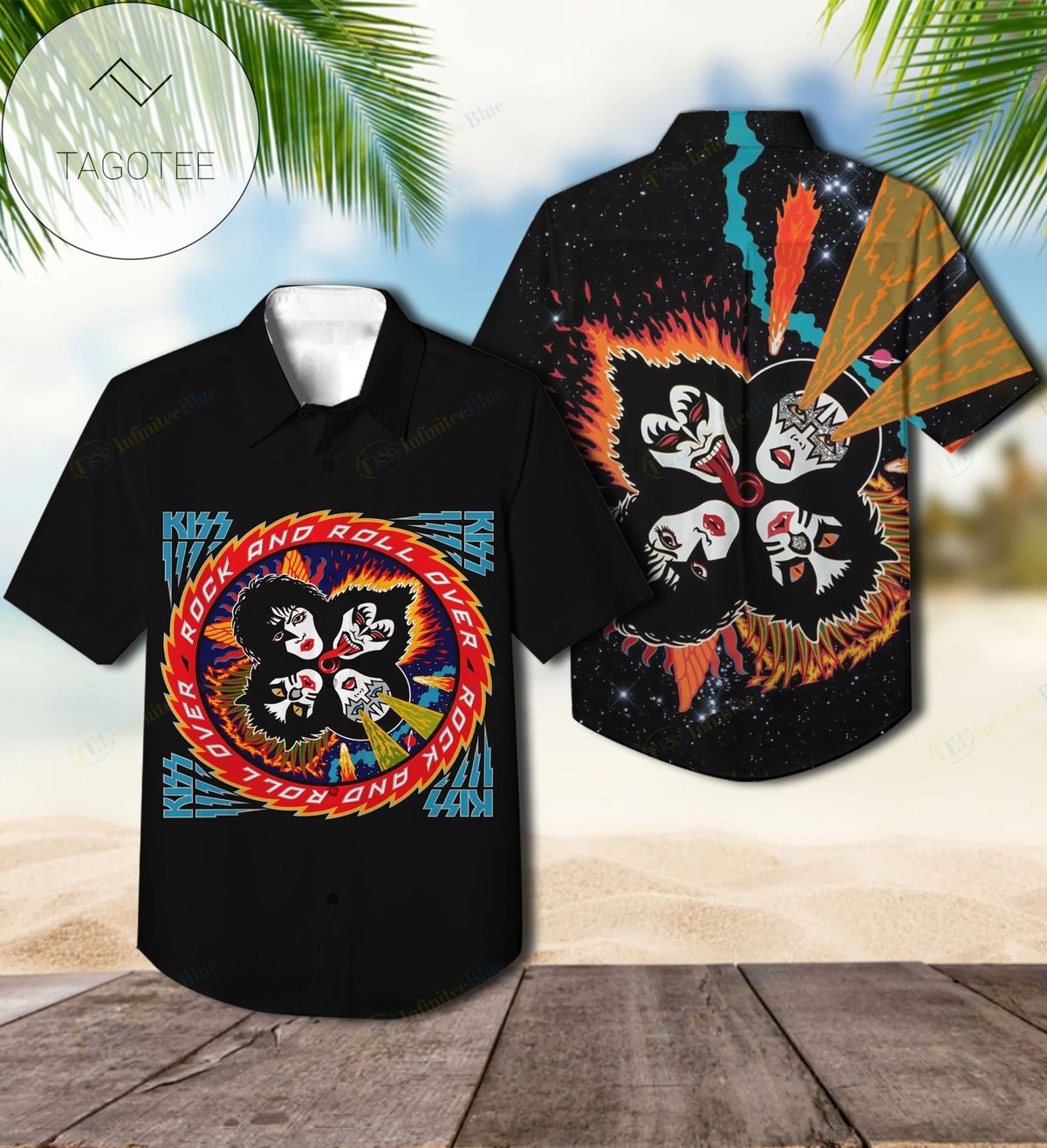 Rock And Roll Guitar Hawaiian Shirt