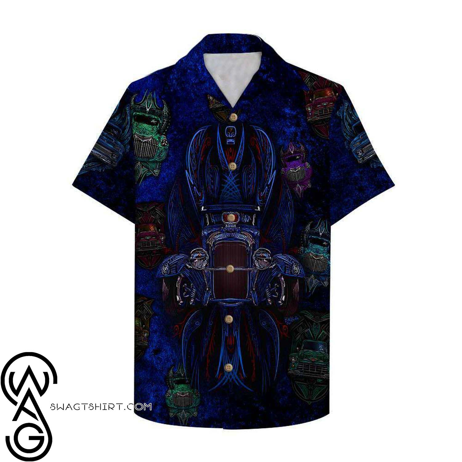 Rod Machine All Over Print Hawaiian Shirt