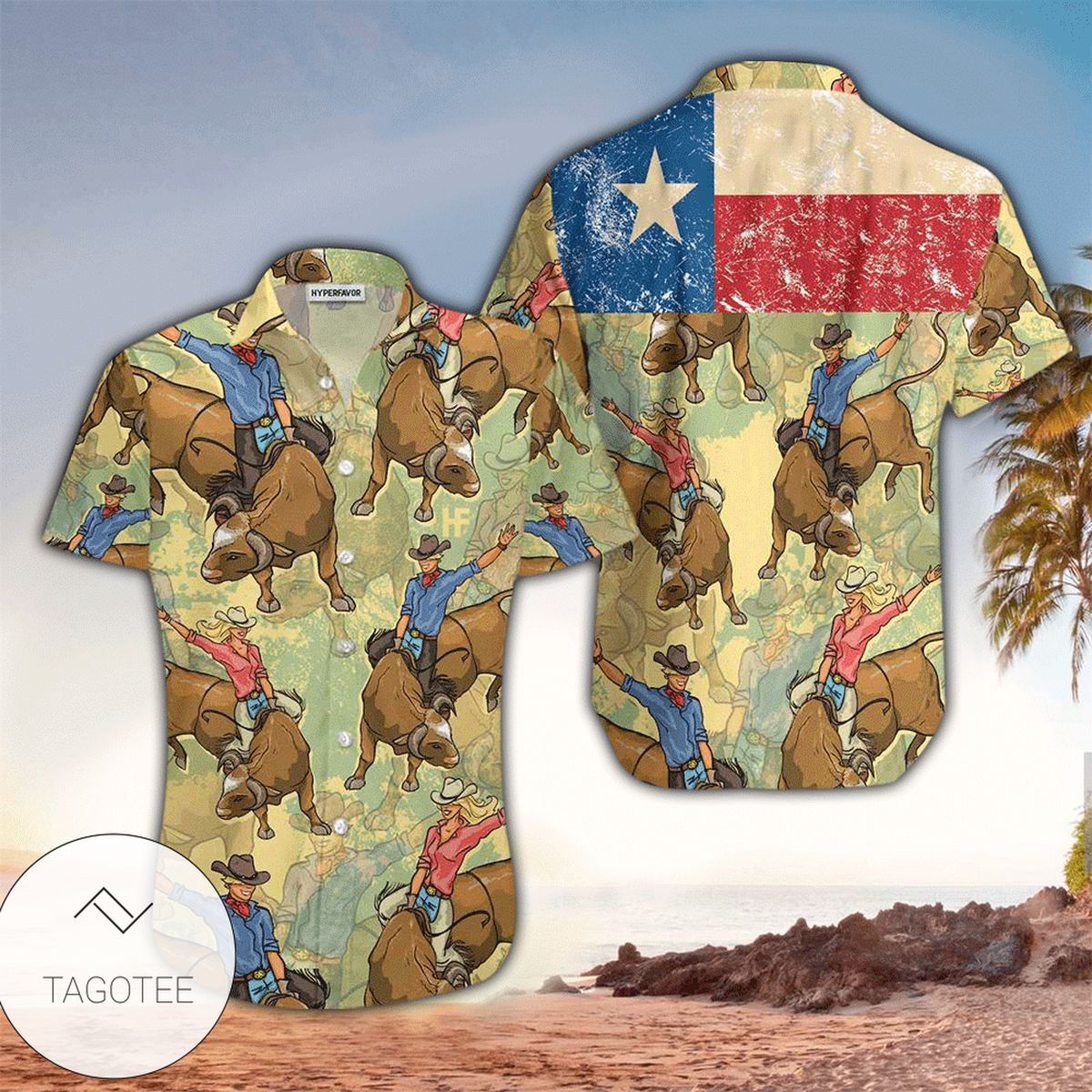 Rodeo Life With Bull Hawaiian Shirts #h