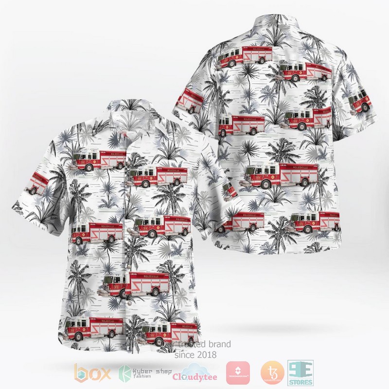 Rockwell Fire Department Hawaiian Shirt