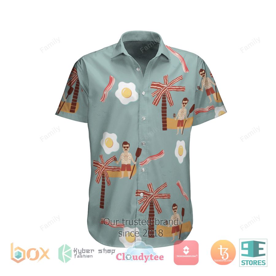 Rooster Farmer Hawaiian Shirt