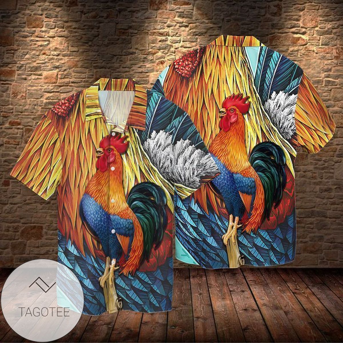 Rooster 3D Hawaiian Shirt