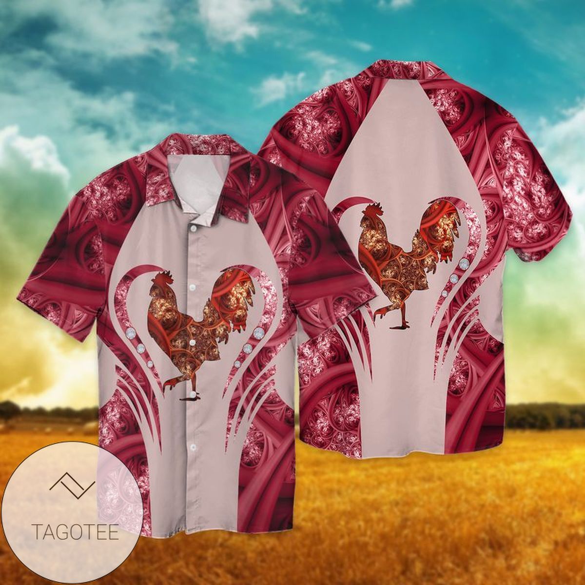 Rooster Hawaii Shirt