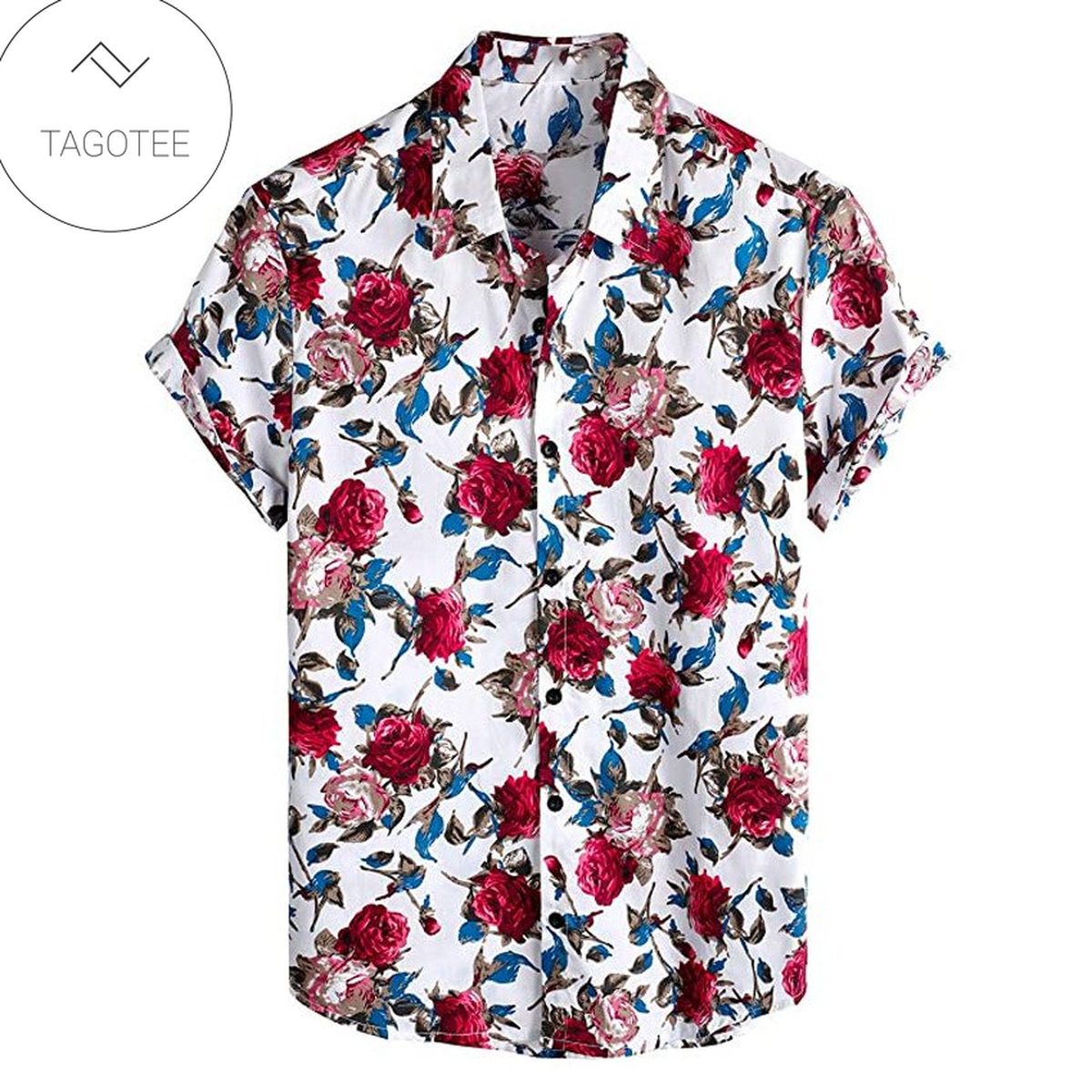 Rooter For Men And Women Graphic Print Short Sleeve Hawaiian Casual Shirt