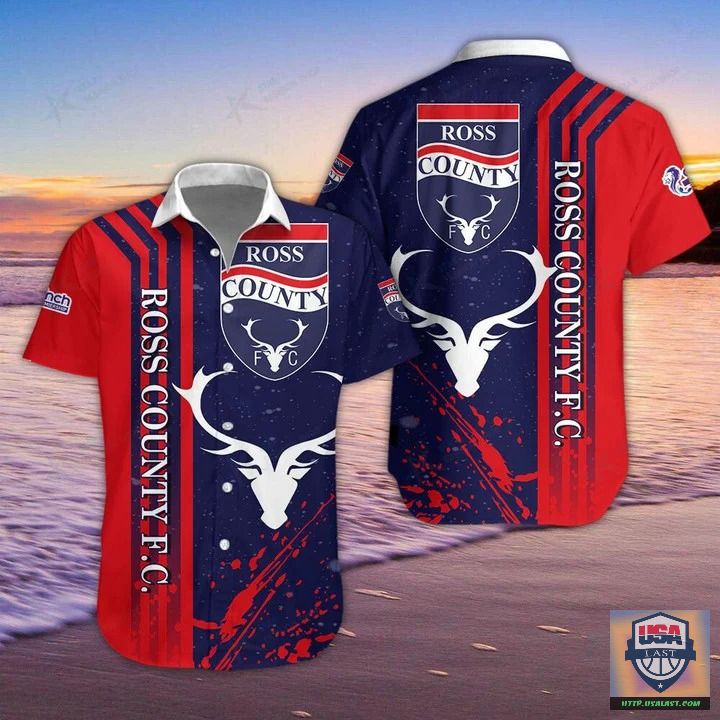 Ross County FC Aloha Hawaiian Shirt And Short