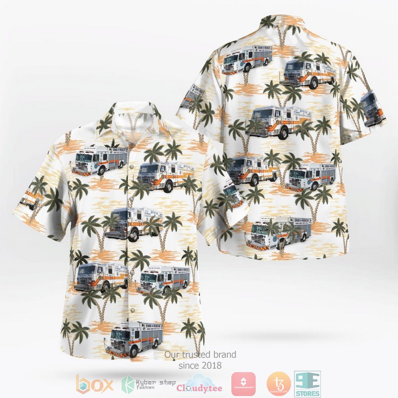 Roslyn Rescue Roslyn Heights New York Hawaiian Shirt