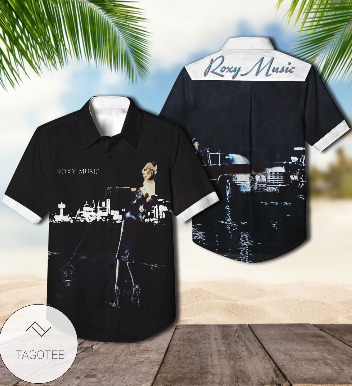 Roxy Music Live Album Cover Hawaiian Shirt