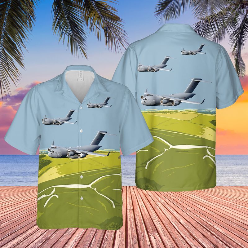 Royal Air Force Boeing Chinook HC4 Of No 28 Squadron Hawaiian Shirt