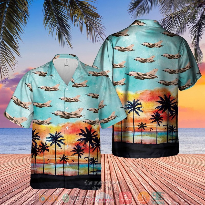 Royal Air Force DHC-1 Chipmunk palm tree Hawaiian Shirt