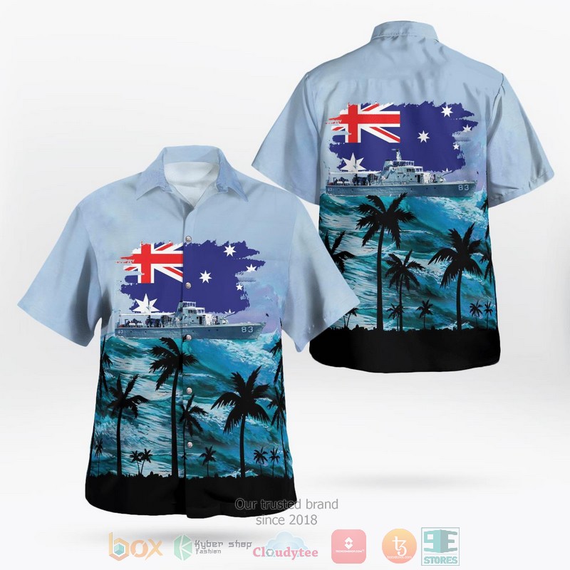 Royal Australian Navy HMAS Canberra L02 Australia Day Hawaiian Shirt