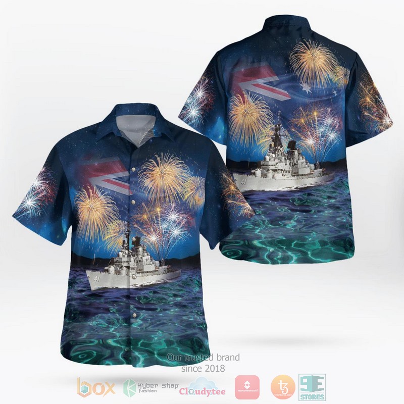 Royal Australian Navy HMAS Advance P 83 Australia Day Hawaiian Shirt