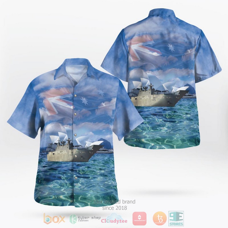 Royal Australian Navy HMAS Advance P 83 Australia Day Hawaiian Shirt