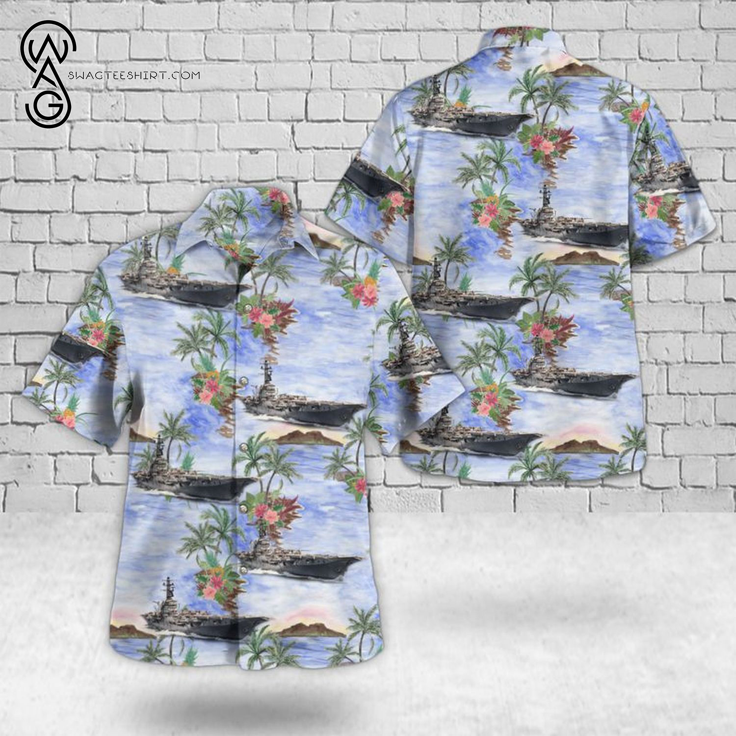 Royal Navy Daring Class Type 45 Destroyer Hawaiian Shirt And Beach Shorts