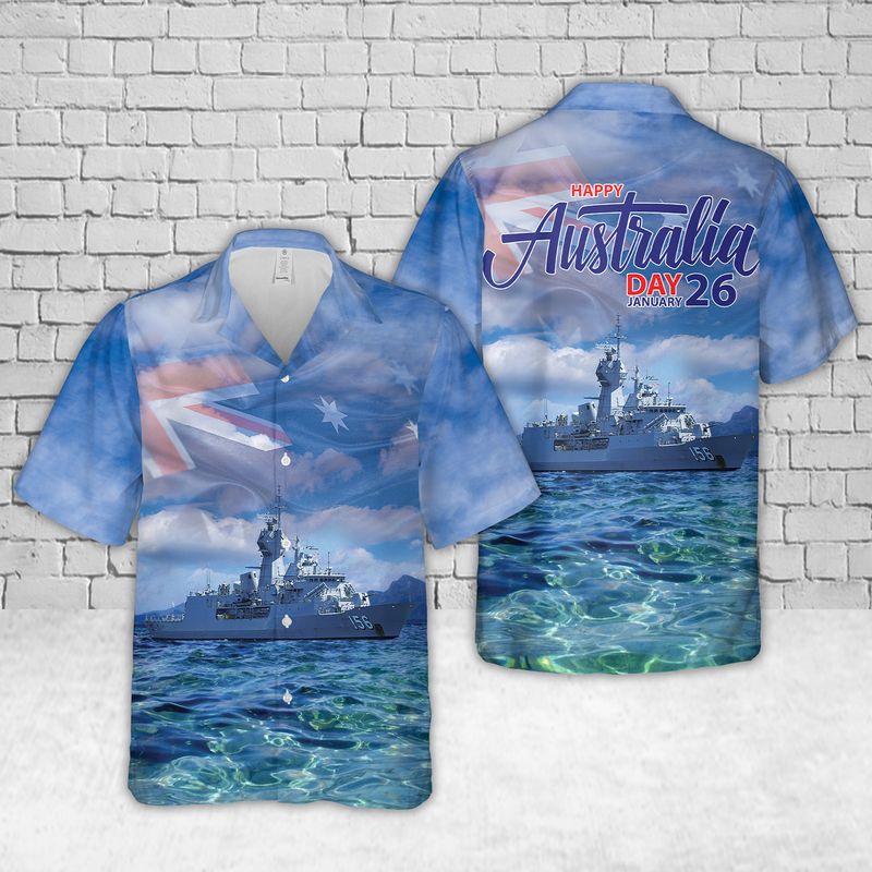 Royal Australian Navy HMAS Voyager D04 Hawaiian Shirt