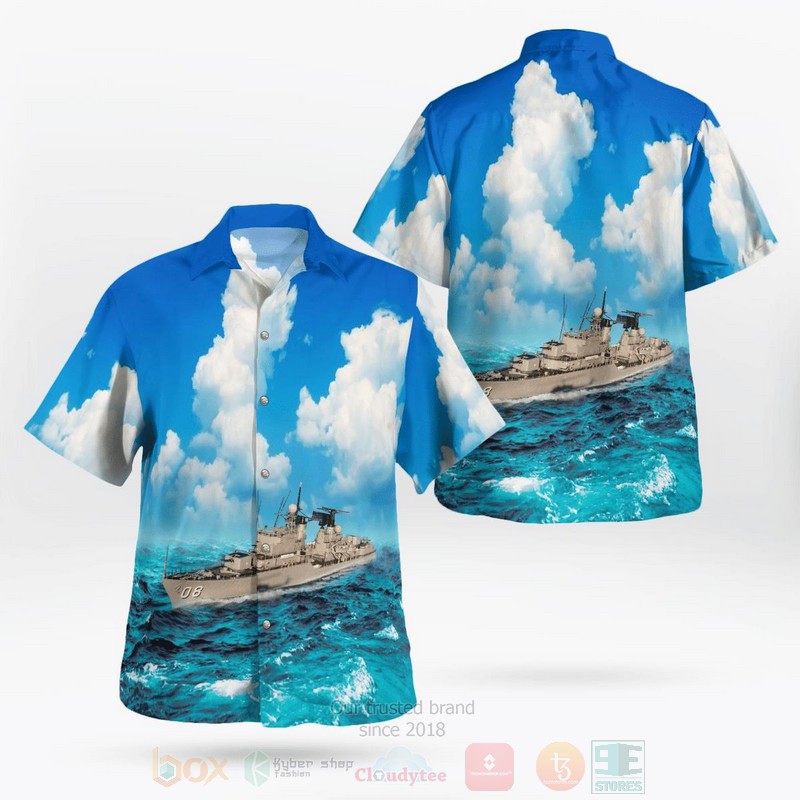 Royal Australian Navy HMAS Vampire D11 Australia Day Hawaiian Shirt