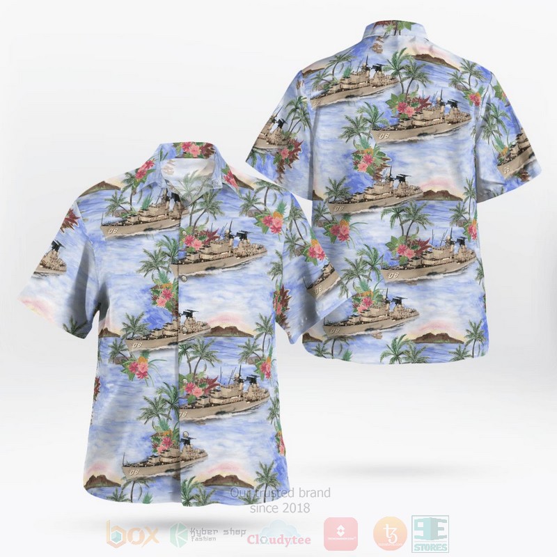 Royal Australian Navy HMAS Yarra DE 45 Hawaiian Shirt