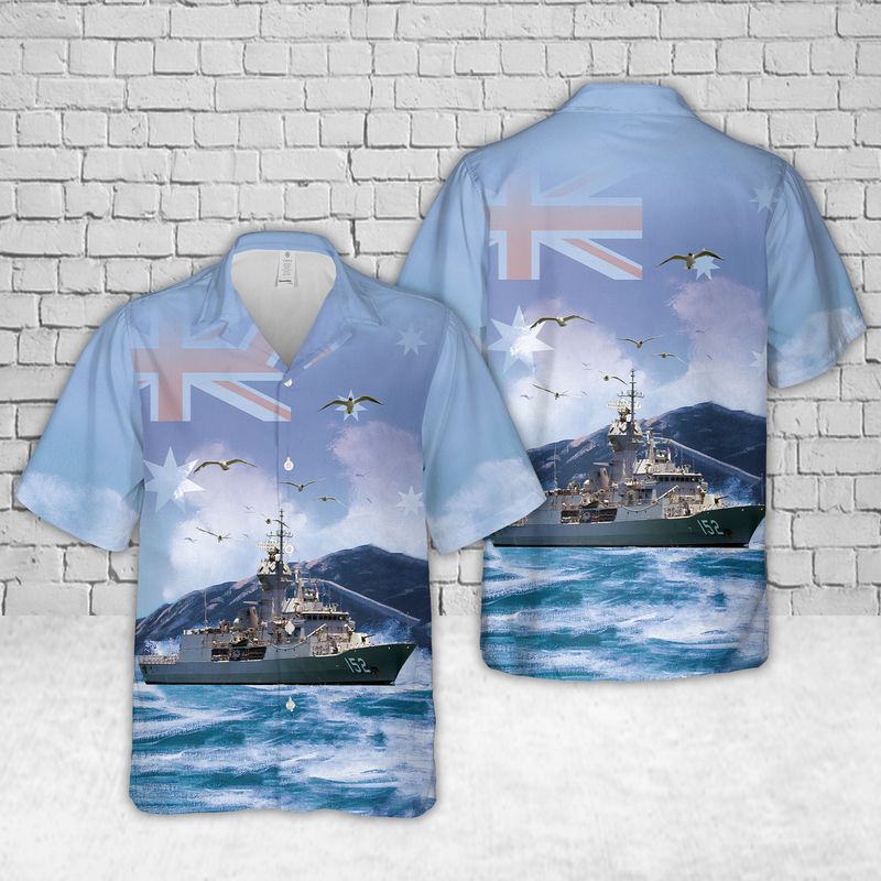 Royal Australian Navy HMAS Voyager D04 Hawaiian Shirt