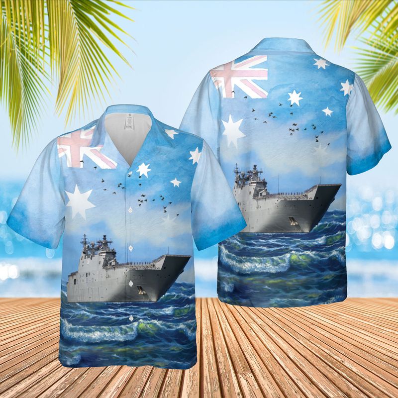 Royal Australian Navy Kaman SH-2GA Super Seasprite Australia Day Hawaiian Shirt