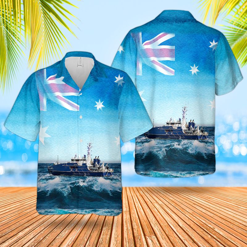 Royal Australian Navy RAN HMAS Adelaide FFG 01 Adelaide-class frigate Hawaiian Shirt