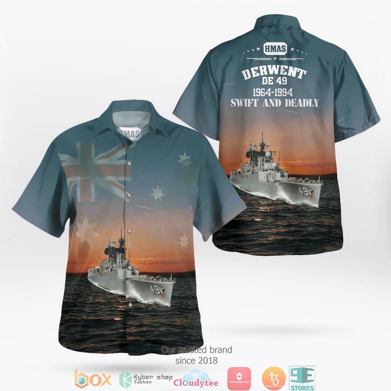 Royal Australian Navy HMAS Yarra Hawaiian Shirt