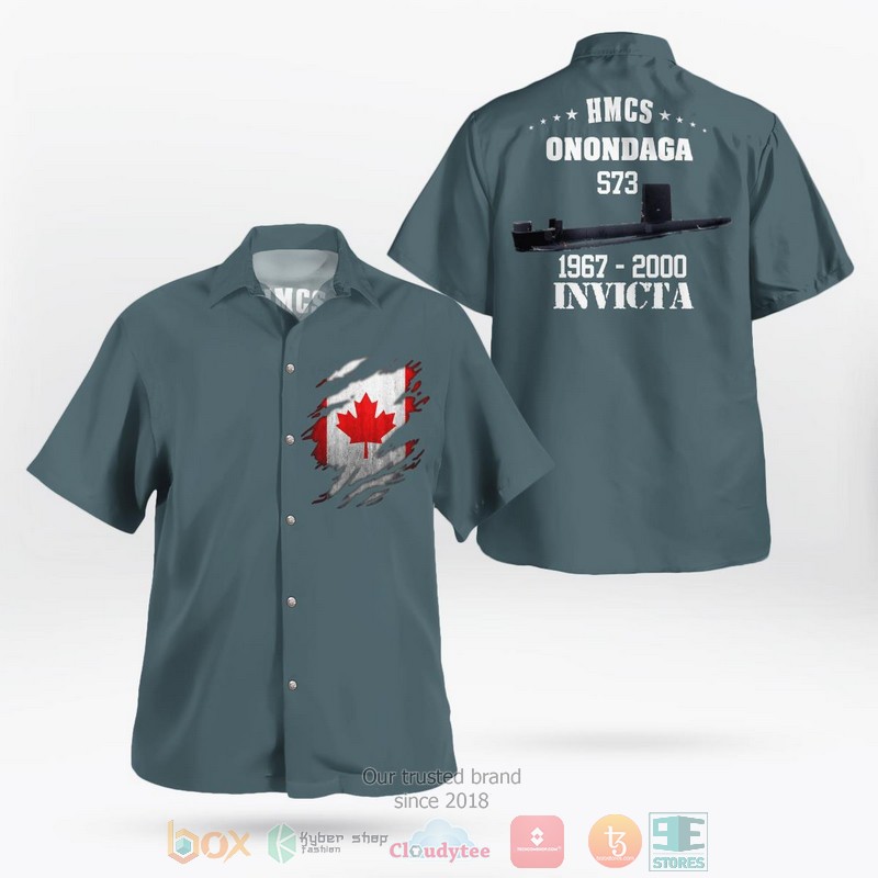 Royal Canadian Navy HMCS Halifax FFH 330 Halifax-class frigate Hawaiian Shirt