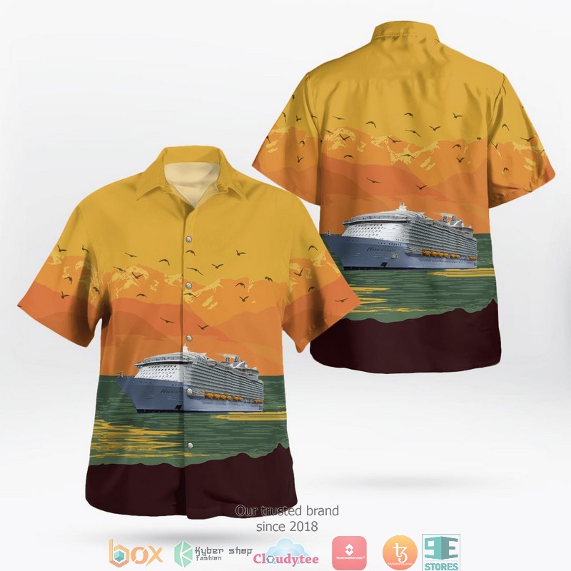 Royal Caribbean International Wonder of the Seas Independence Day Hawaii 3D shirt