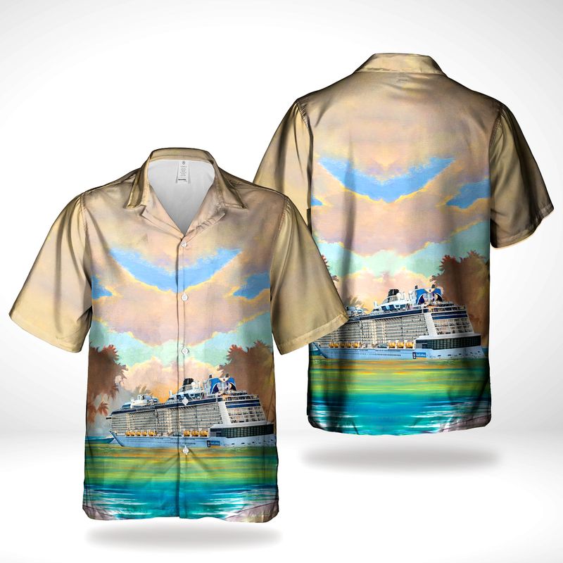 Royal Caribbean International RCI Spectrum Of The Seas Cruise Ship Hawaiian Shirt