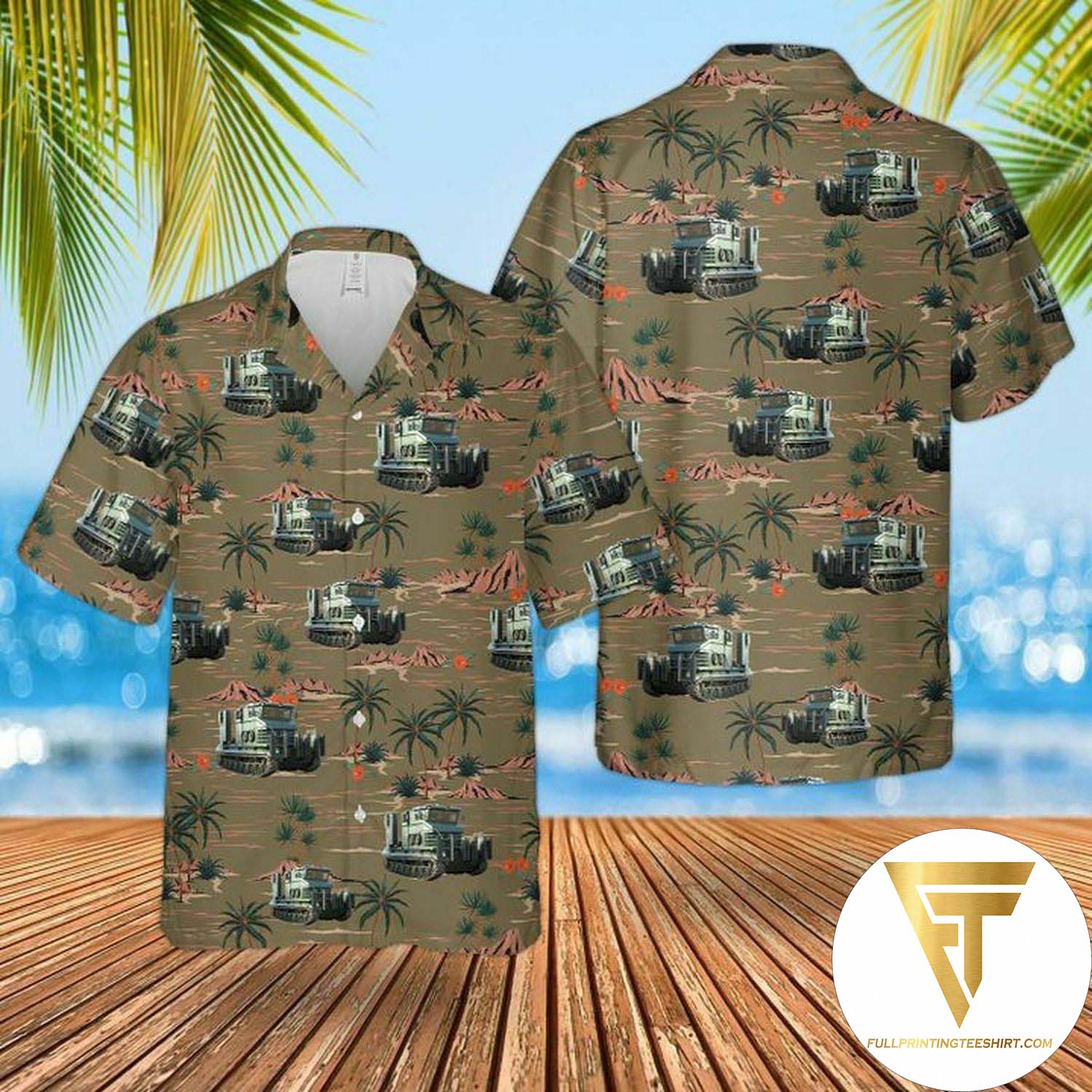 Royal Australian Navy HMAS Melbourne R21 Summer Hawaiian Shirt