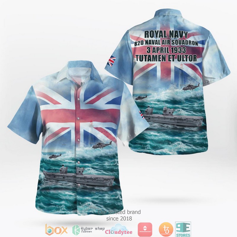 Royal Marines LCVP Mk 5 Hawaiian Shirt, Short