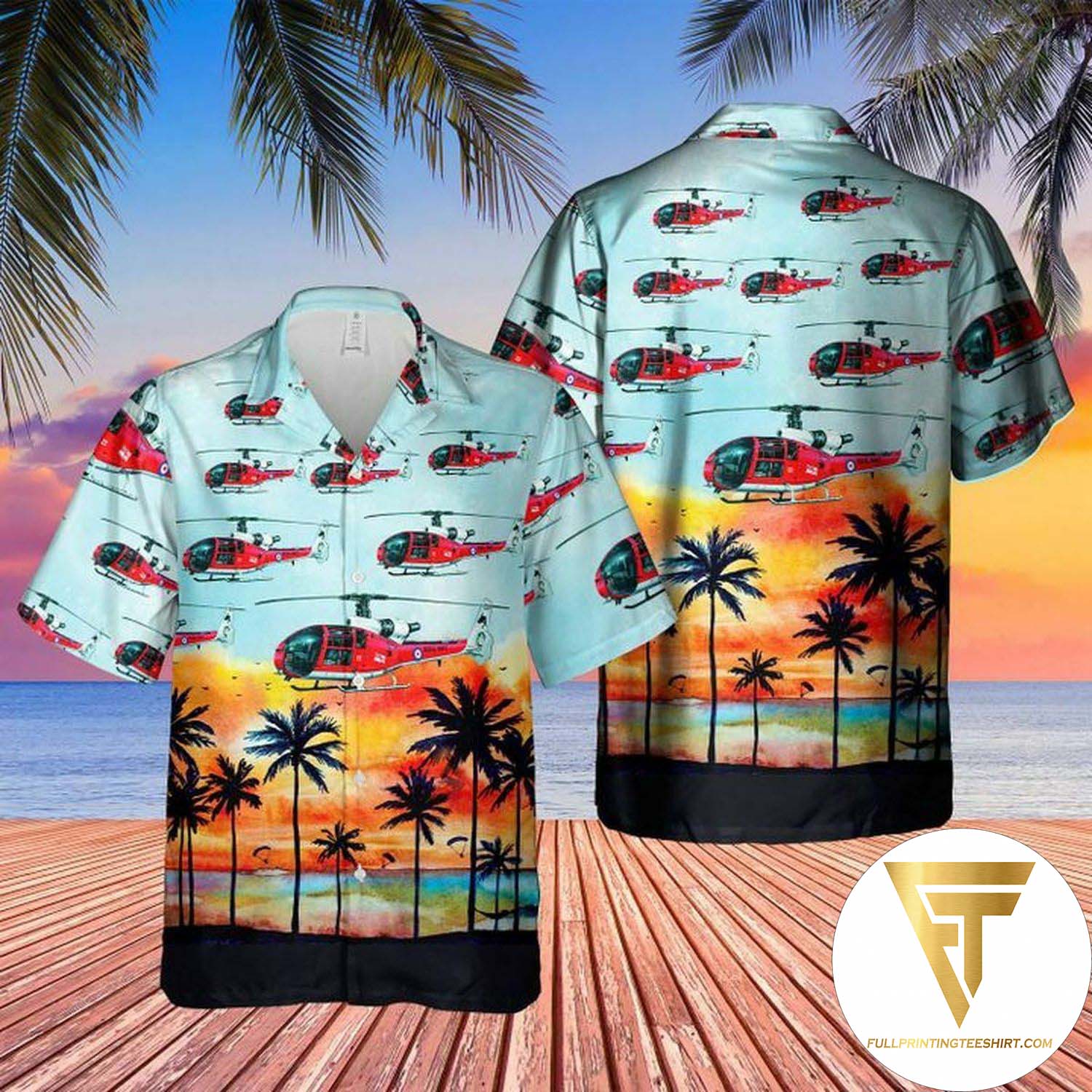 Royal Navy Faa Pilot Wings Badge Hawaiian Shirt. Beach Shorts