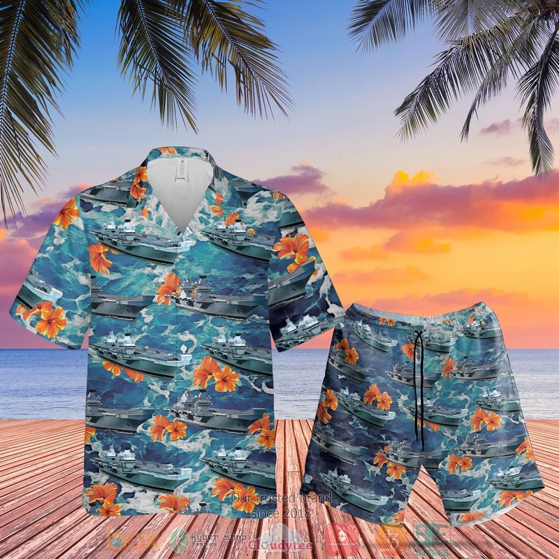 Royal Navy HMS Invincible R05 Hawaiian Shirt