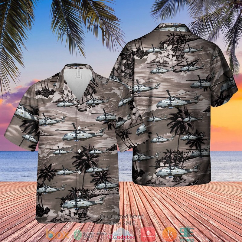 Royal Navy Lynx HAS.3S Short Sleeve Hawaiian shirt, short