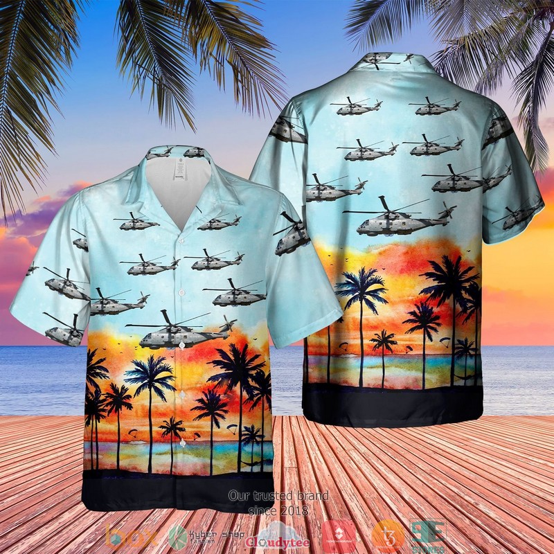 Royal Navy MERLIN HM MK4 Hawaiian Shirt