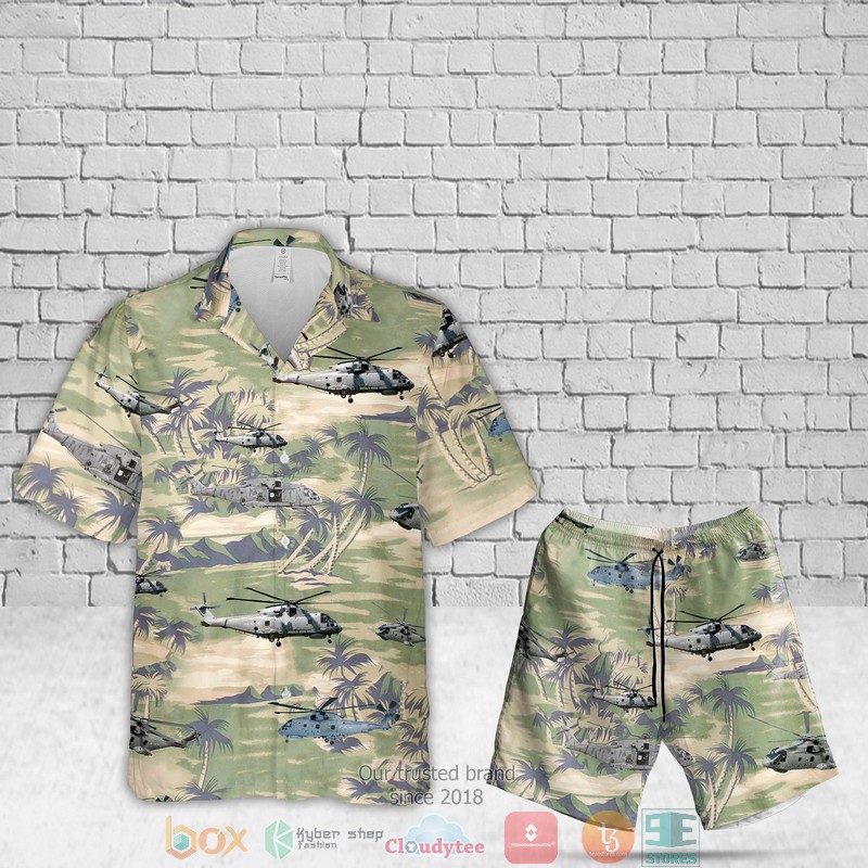 Royal Navy MERLIN MK2 Short Sleeve Hawaiian Shirt