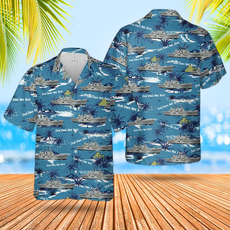 Royal Navy HMS Trent P224 Hawaiian Shirt