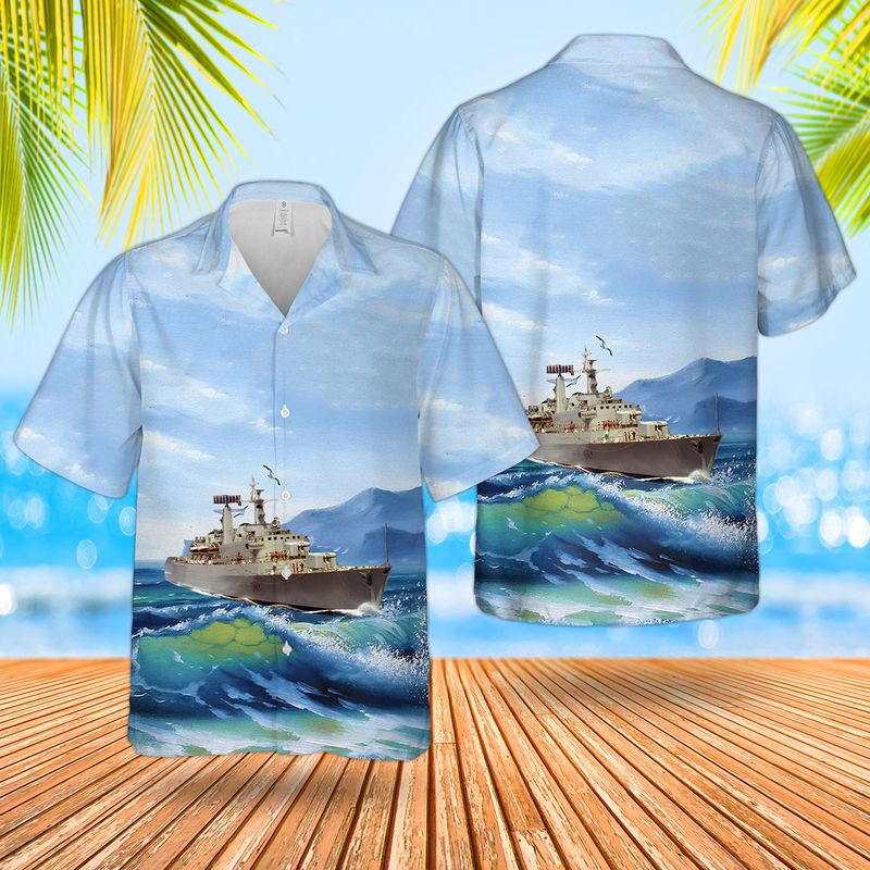 Royal Navy RN HMS Invincible R05 Invincible-class aircraft carrier Hawaiian Shirt