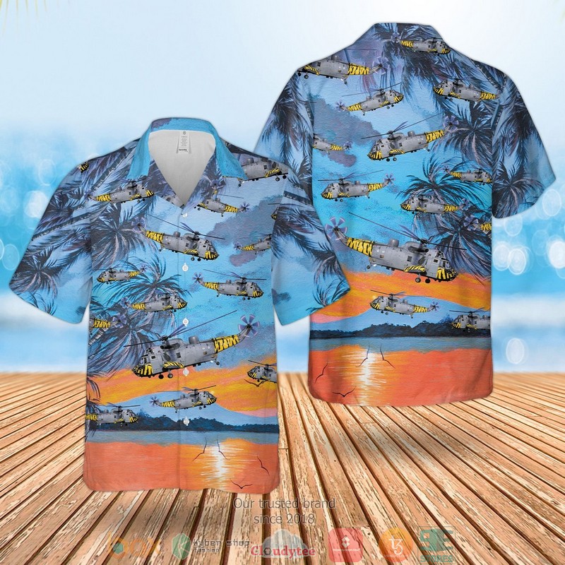 Royal Netherlands Air Force F-16 And AH-64 Of The Solo Display Team 3D Hawaii Shirt