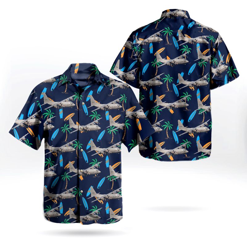 Royal Netherlands Air Force F-16 And AH-64 Of The Solo Display Team Hawaiian Shirt