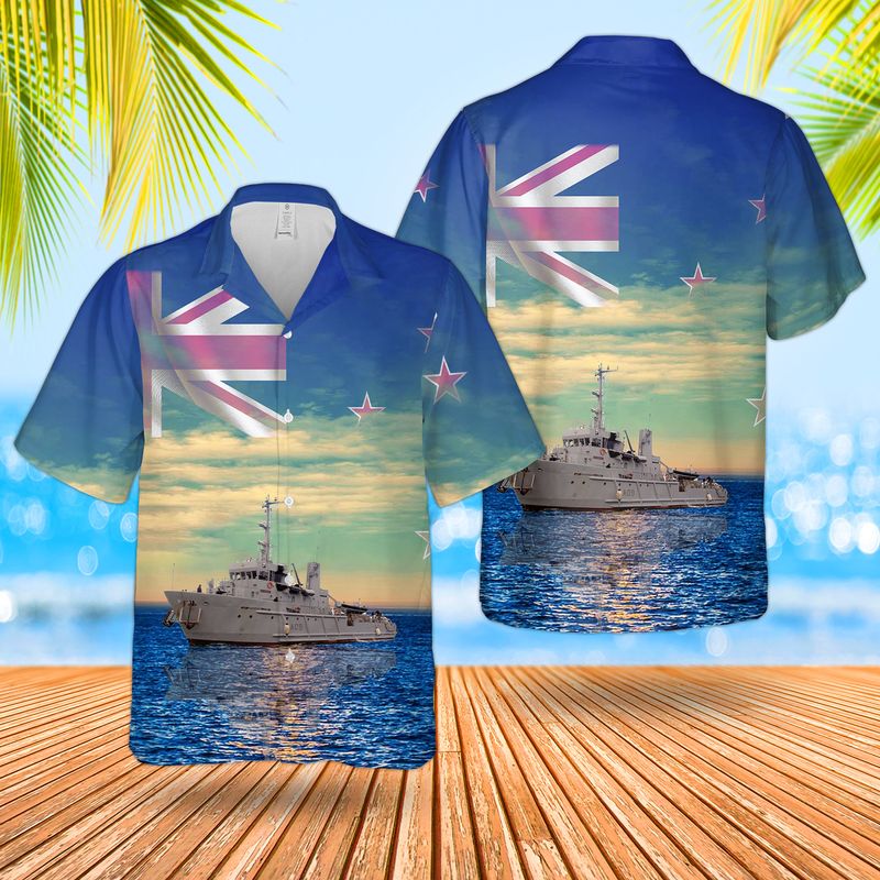 Royal New Zealand Navy HMNZS Manawanui A09 Hawaiian Shirt