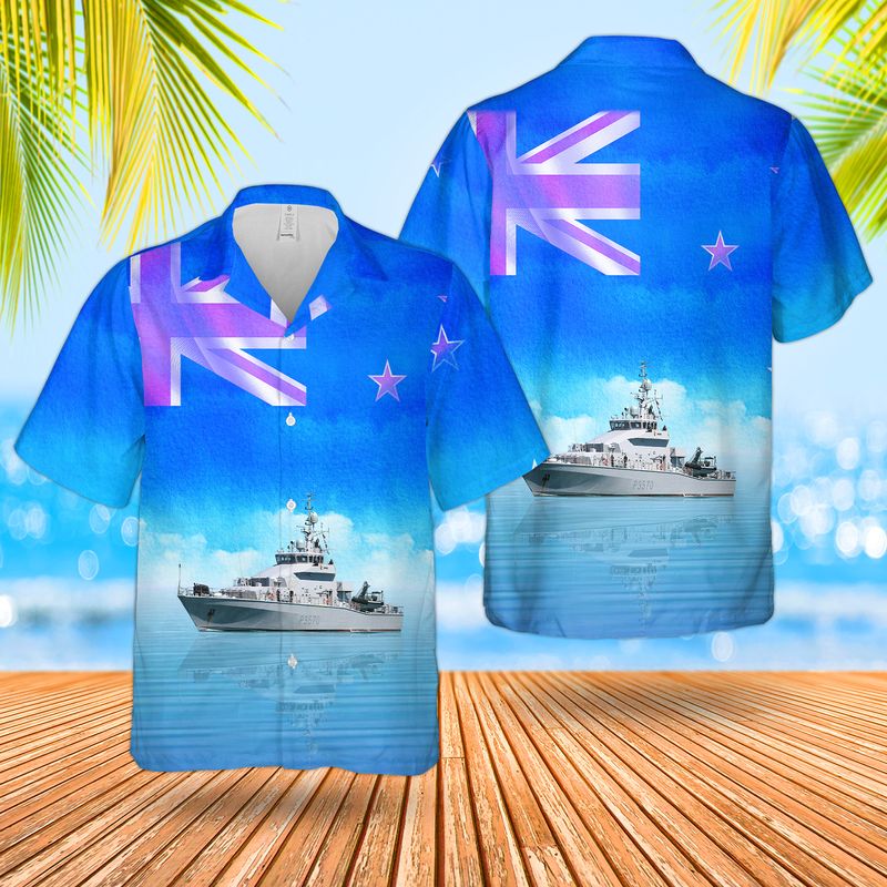 Royal New Zealand Navy HMNZS Te Kaha F77 Hawaiian Shirt