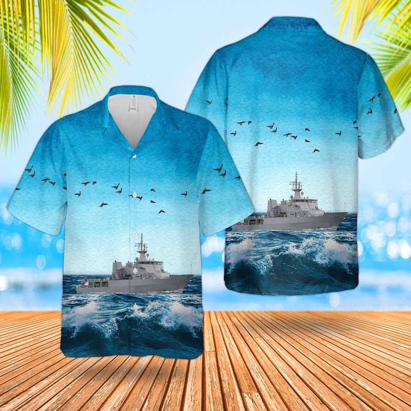 Royal New Zealand Navy HMNZS Tui T234 Bird-class minesweeper Hawaiian Shirt