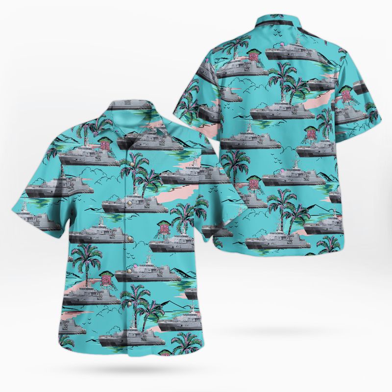 Royal Norwegian Navy HNoMS Karmoy M341 Hawaiian Shirt