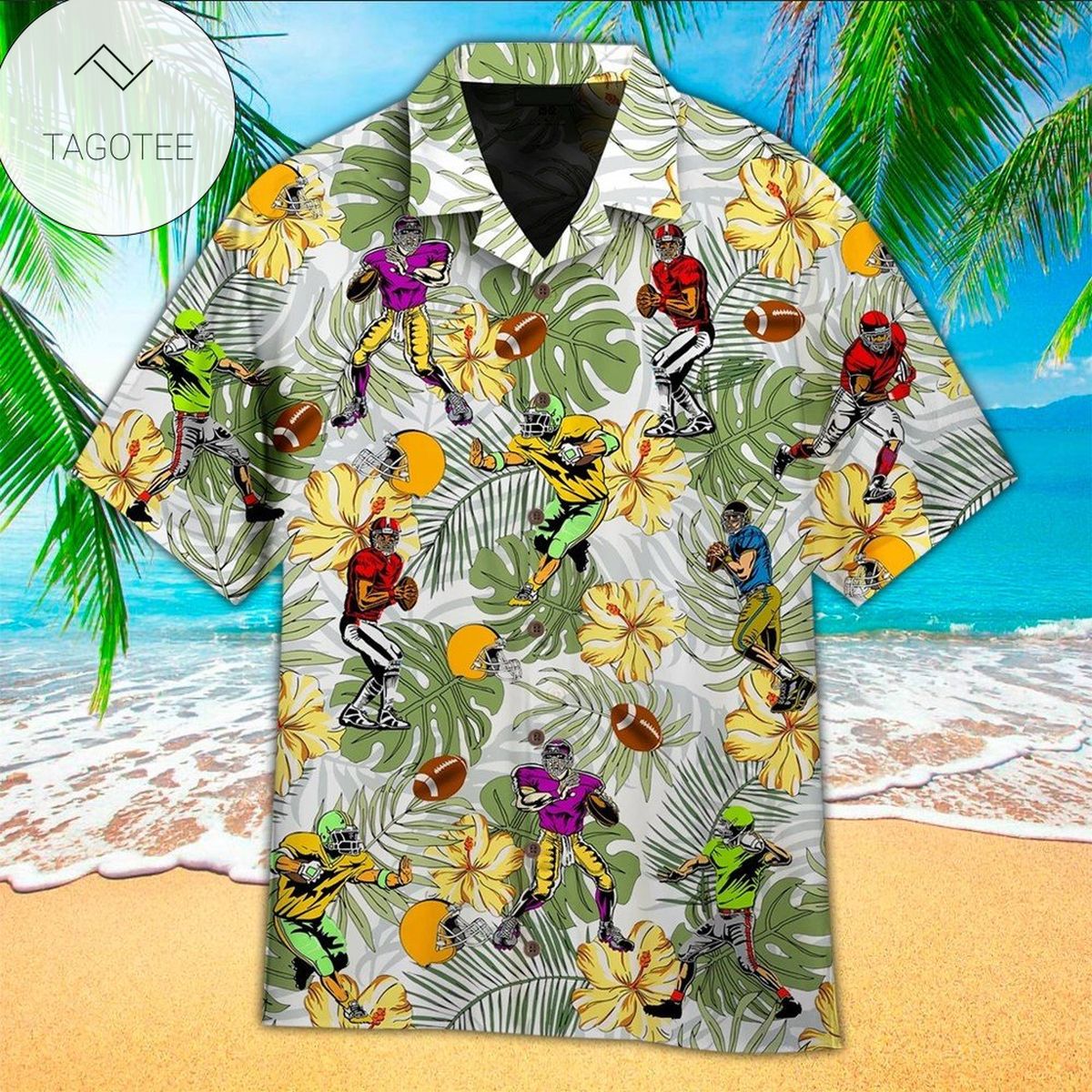 Rugby Hawaiian Shirt Rugby Button Up Shirt